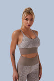 Yogadept High Waist Snake-Pattern Workout set