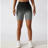 High-waisted Gradient Seamless Sports Shorts