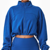 wholesale Women’s zipper long-sleeved fitness