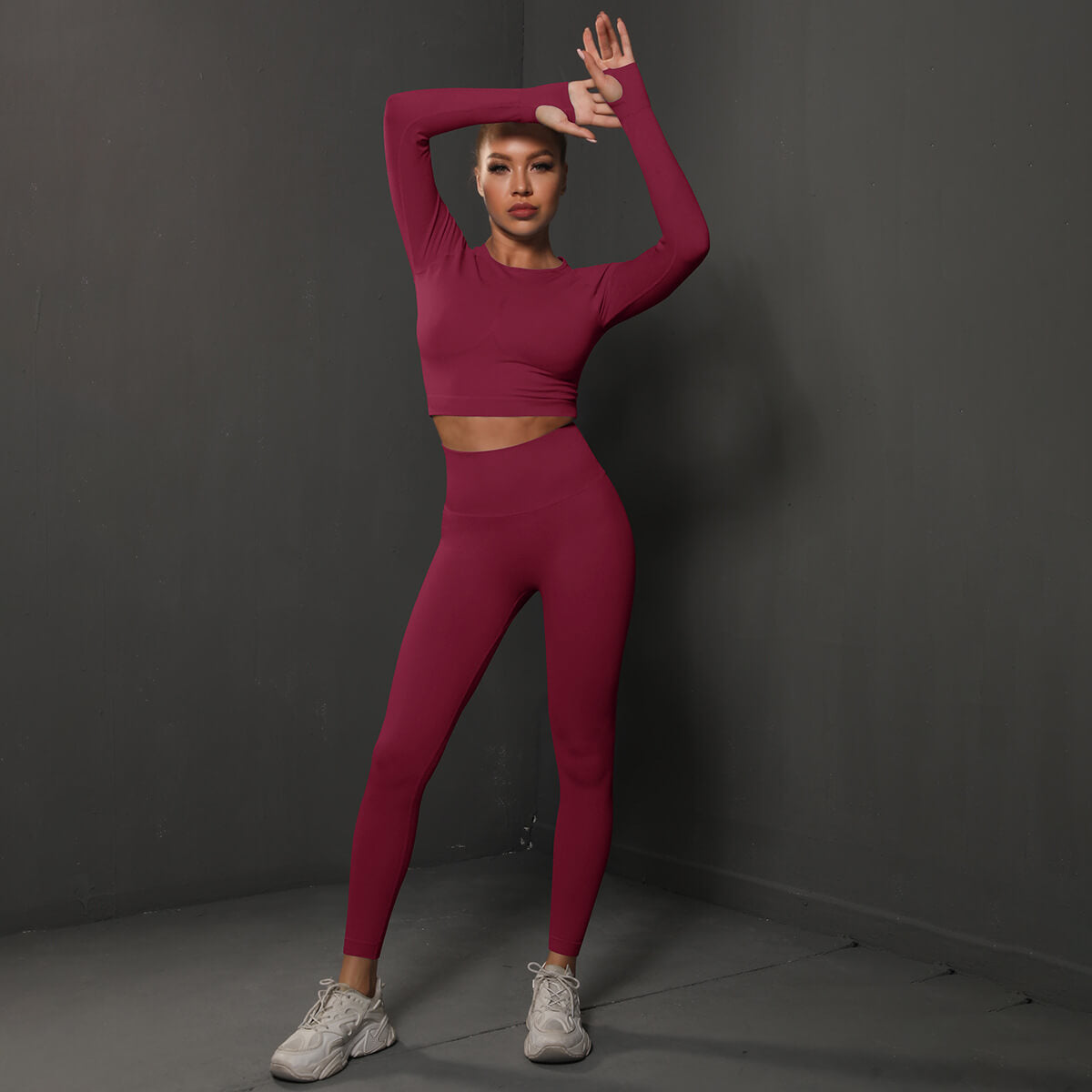 Wholesale seamless tight hip activewear sets