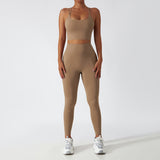 wholesale high waist running fitness long sets