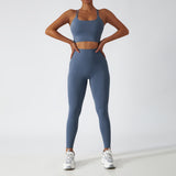 wholesale high waist running fitness long sets