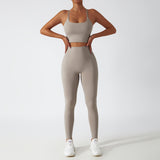 wholesale high waist running fitness long sets