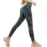 Modern Camo High Waist Yoga Leggings -  - Leggings