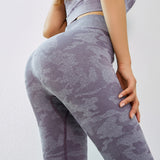 Modern Camo High Waist Yoga Leggings -  - Leggings