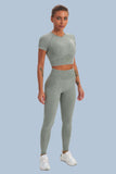 Acid Wash Seamless 2 Piece Yoga Sets