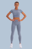 Acid Wash Seamless 2 Piece Yoga Sets