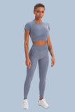 Acid Wash Seamless 2 Piece Yoga Sets