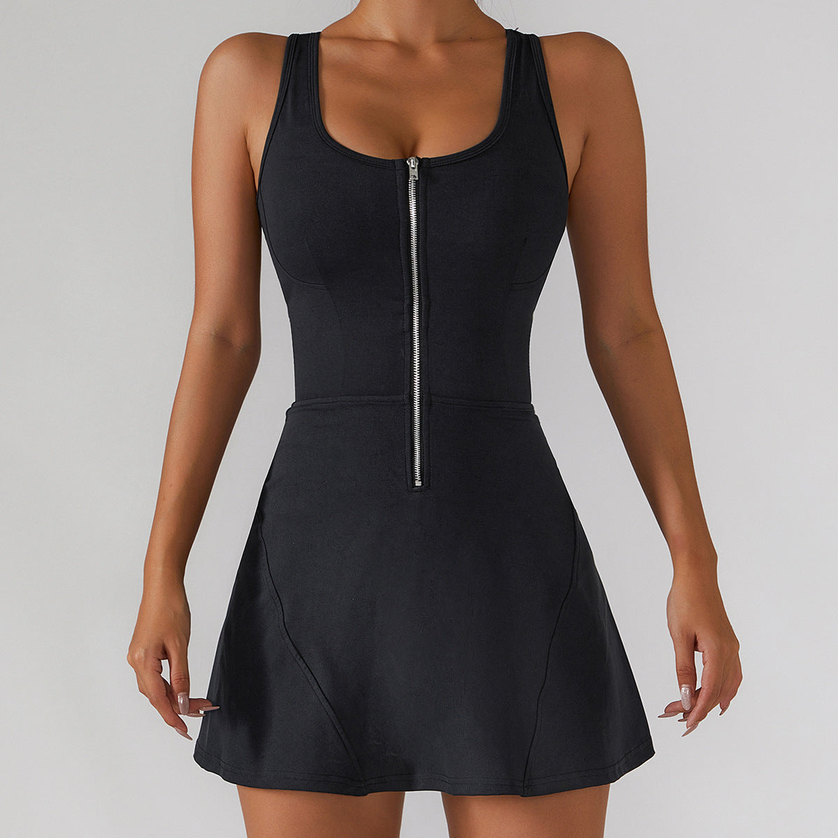 Wholesale Front Zipper Girl Tennis Dress