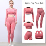 Seamless Yoga Workout Set 5pcs