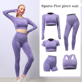 Seamless Yoga Workout Set 5pcs