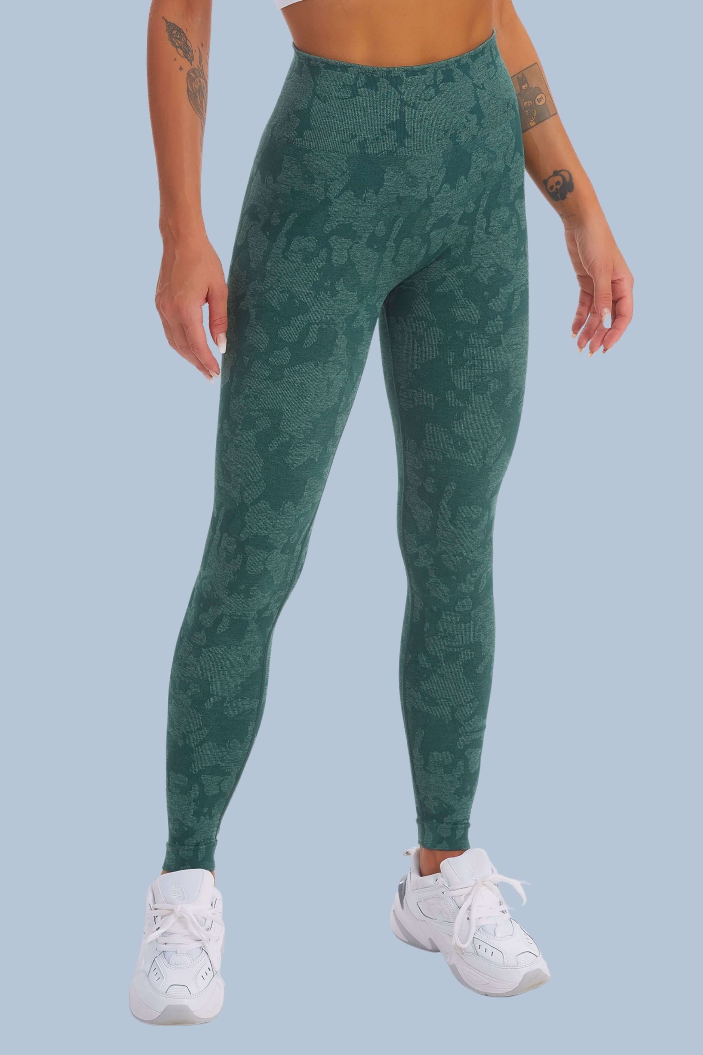 Seamless Camo nine-point leggings – YOGADEPT