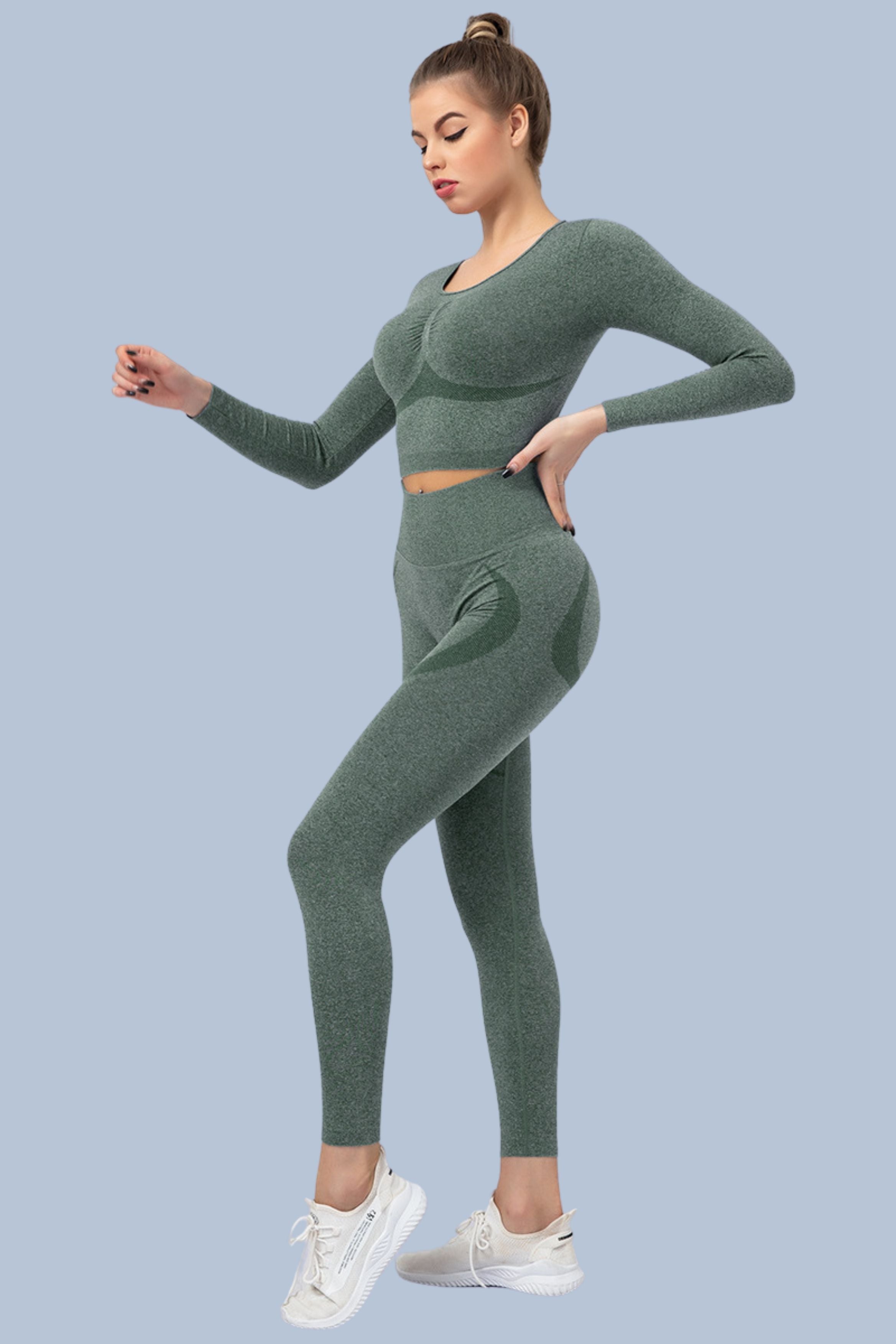 High waisted deals workout sets