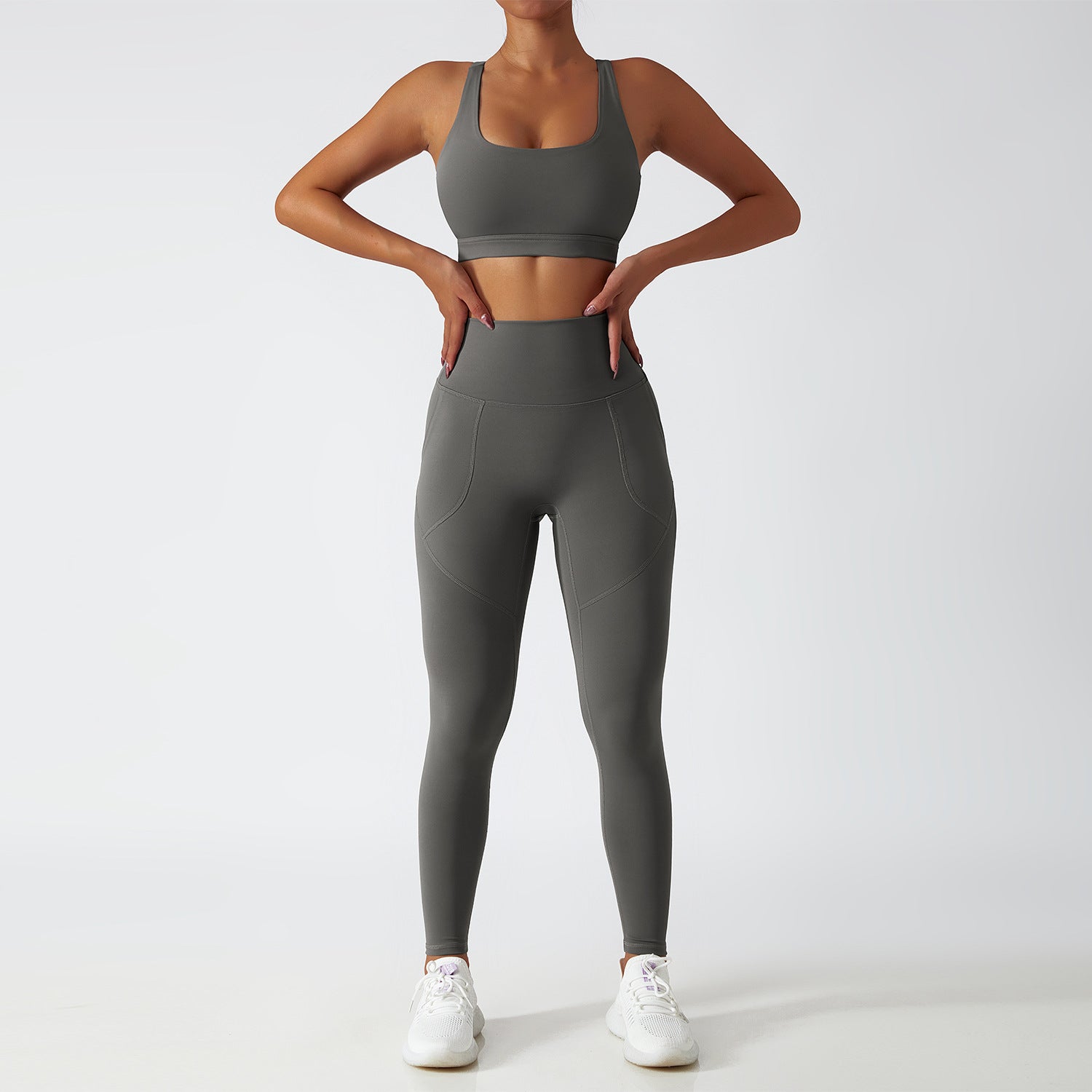 breathable waist-hip long workout sets
