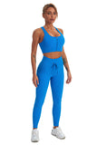 Acid Wash Seamless Ribbed 2 Piece Workout Sets