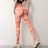 Tie Dye Scrunch Legging For Butt Liffting -  - Leggings