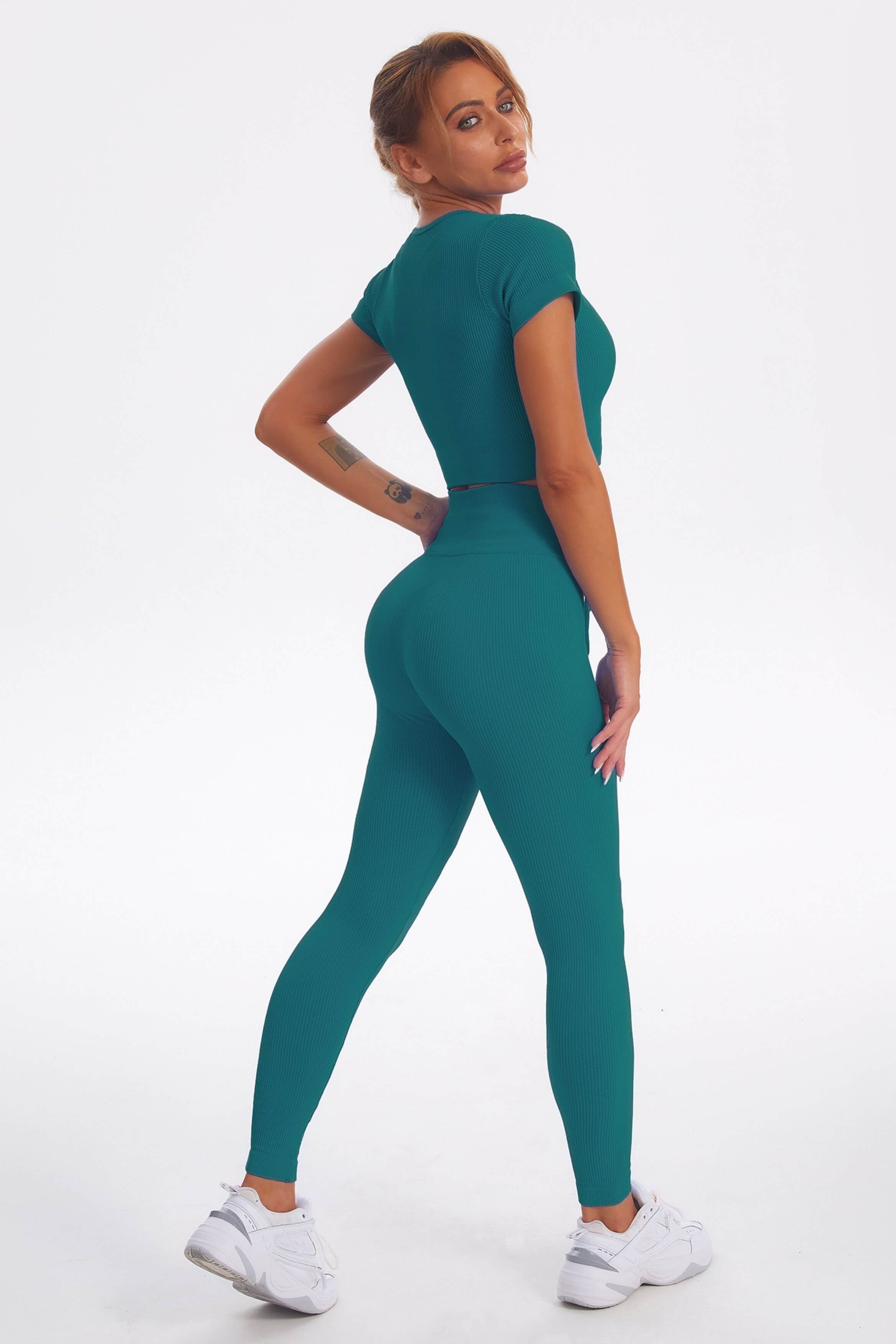  Womens Workout Sets 2 Piece - Seamless Yoga