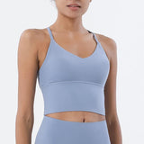 Ready And Steady V-neck Yoga Crop Top -  - CROP TANKS
