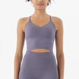 Ready And Steady V-neck Yoga Crop Top -  - CROP TANKS