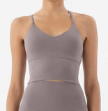 Ready And Steady V-neck Yoga Crop Top -  - CROP TANKS