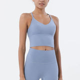 Ready And Steady V-neck Yoga Crop Top -  - CROP TANKS