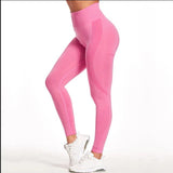 Solid Influence High Waist Yoga Leggings -  - Leggings